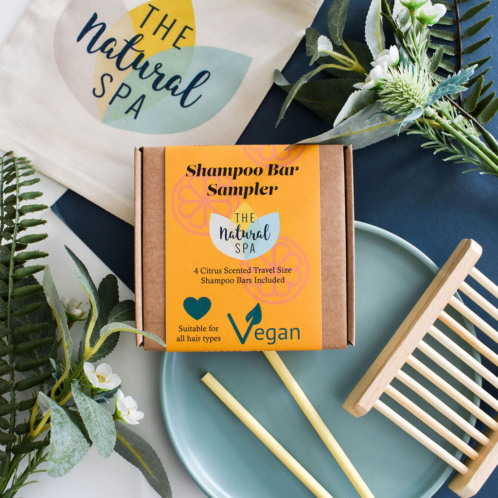 Citrus Mini Shampoo Sampler - gift set with 4 mini shampoo bars-1