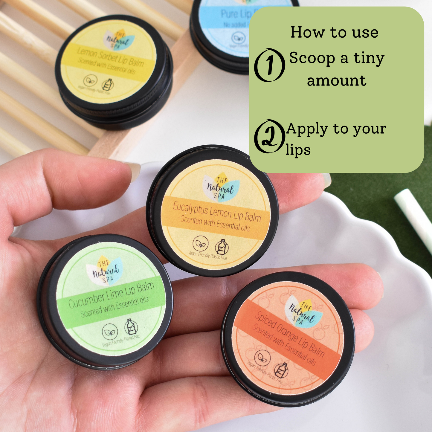 Cucumber Lime All Natural Lip Balm-4