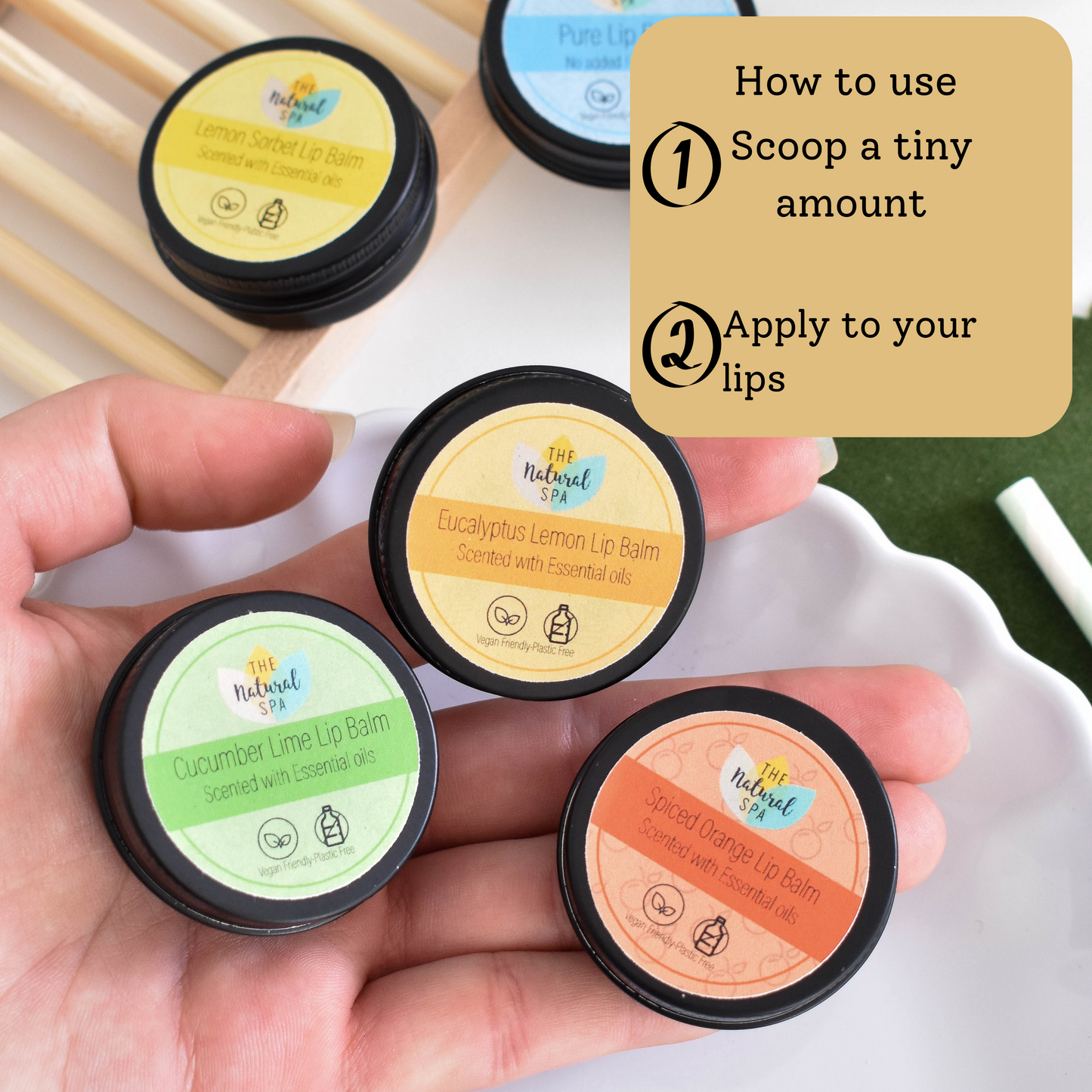 Lemon Eucalyptus All Natural Lip Balm-4