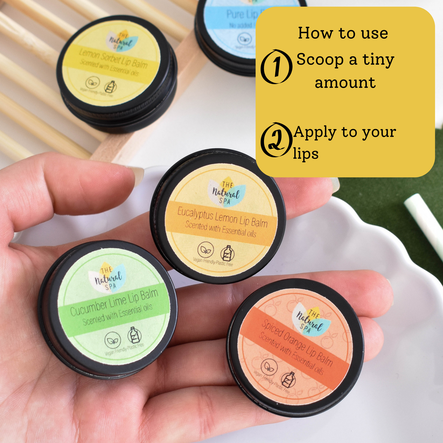 Lemon Sorbet All Natural Lip Balm-4