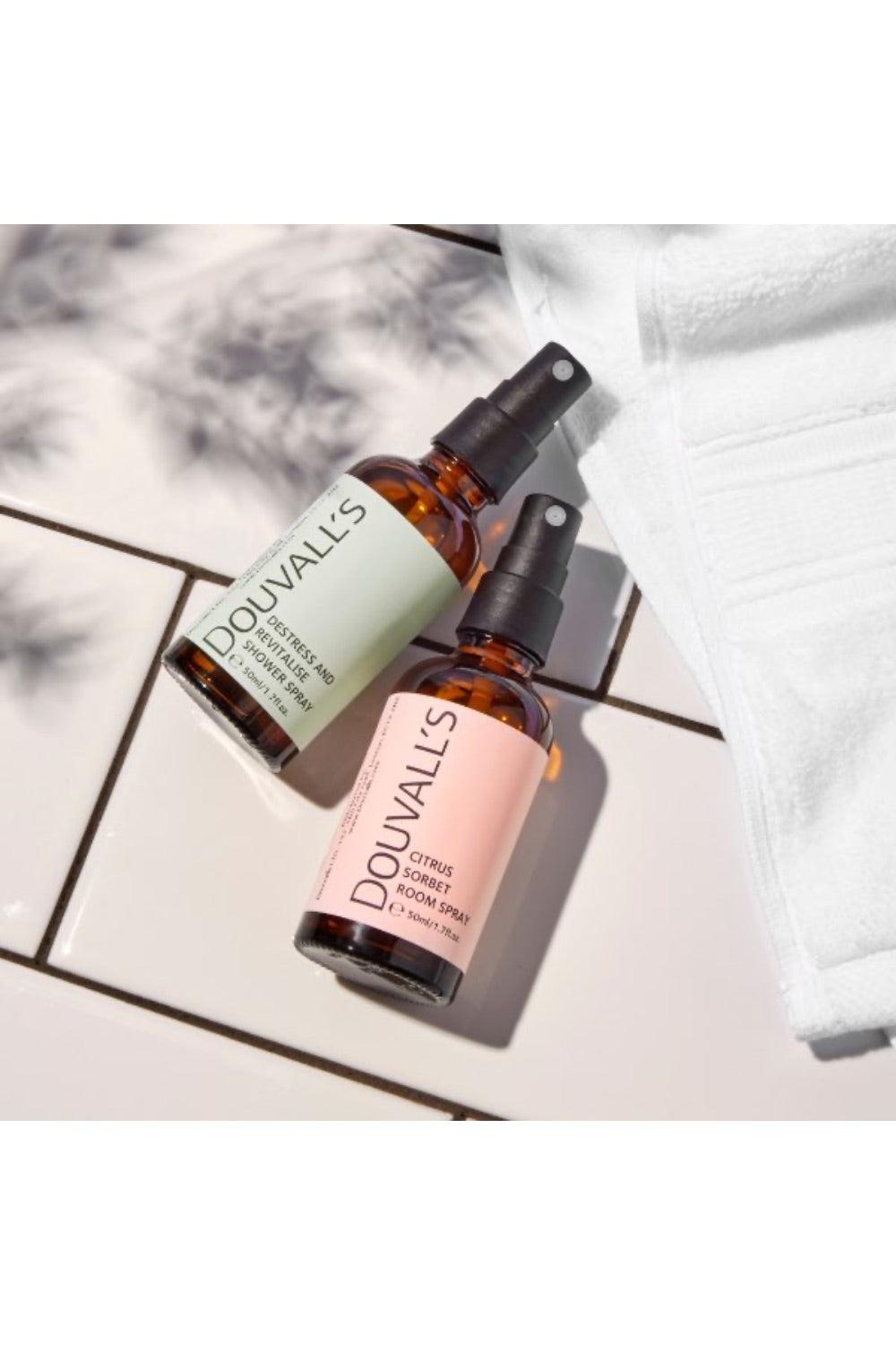 Destress and Revitalise Organic Natural Shower Spray 50ml | Uplifting Citrus Scent for a Spa-Like Shower Experience-4