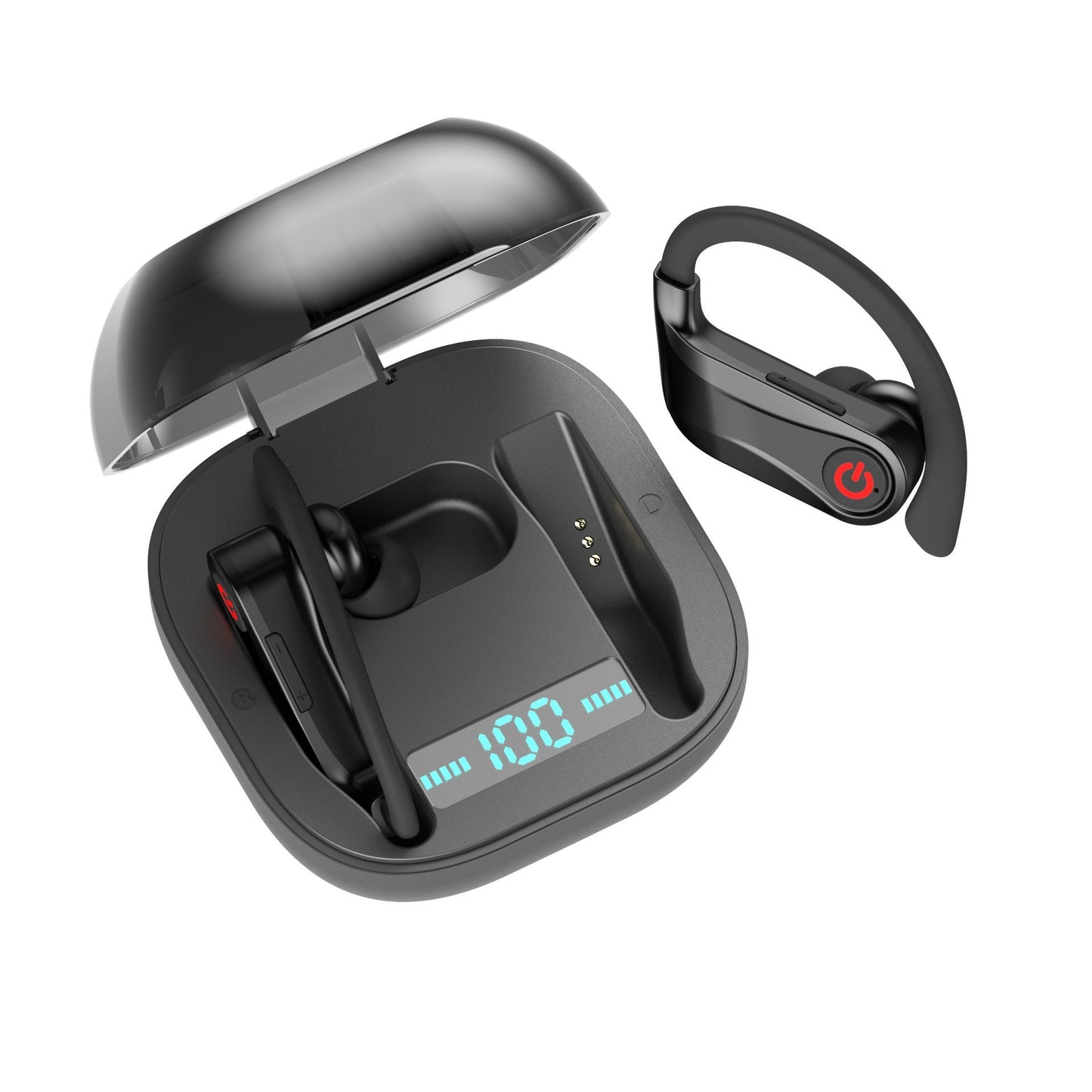 Black Wireless Black TWS Bluetooth Headset