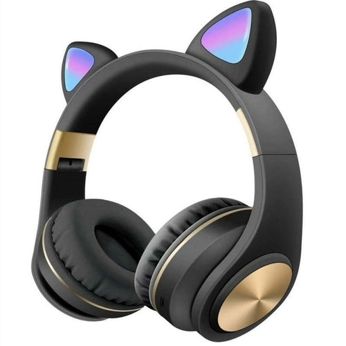 Cute Cat Ear Style Wireless Bluetooth Light Headset