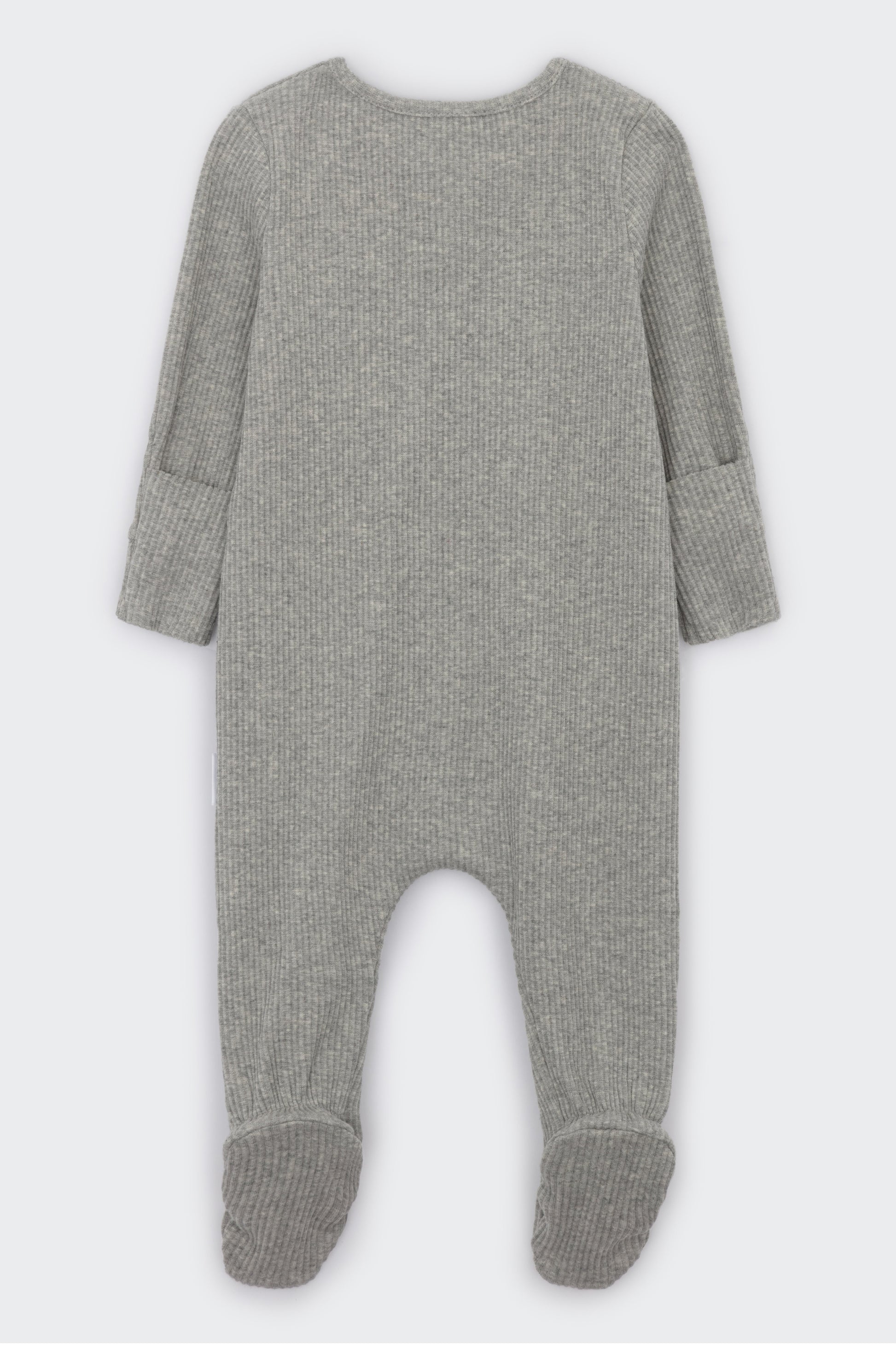 Dove Grey Zip Sleepsuit-4