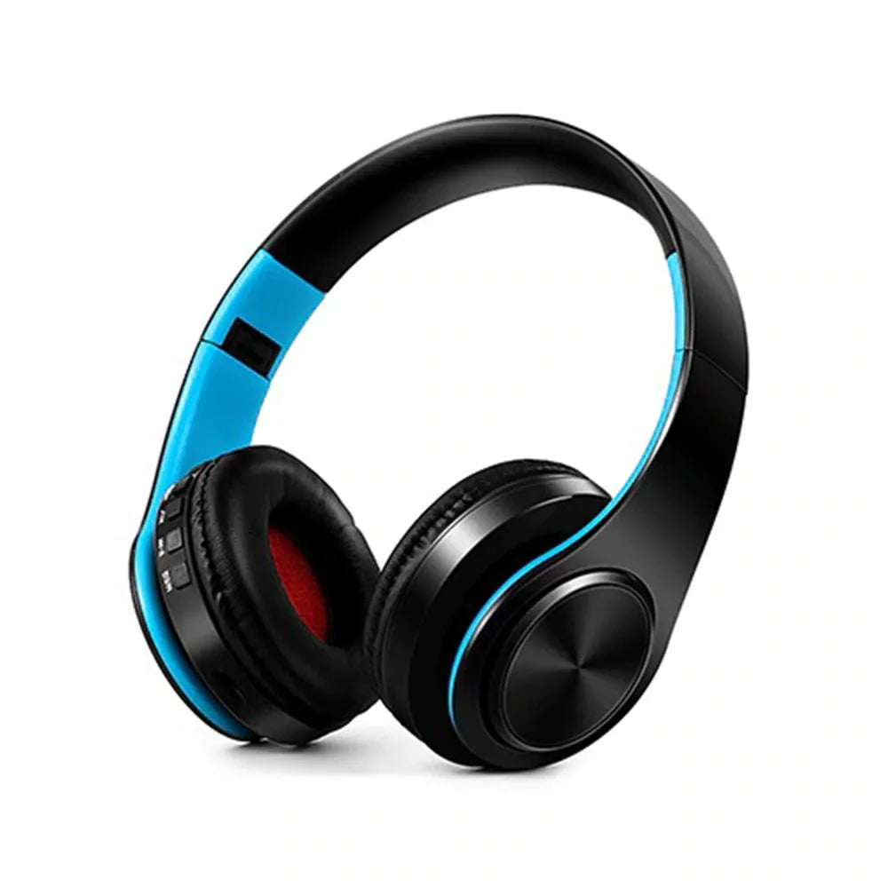 Vibe Geeks Foldable Wireless Bluetooth Stereo Headset with TF Card Slot- USB Charging-4