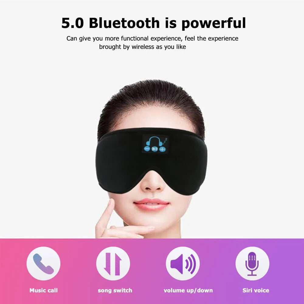 Vibe Geeks Bluetooth Sleeping Eye Mask and Headphones- USB Charging-3