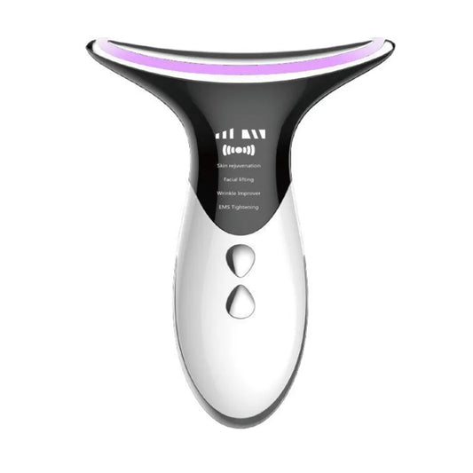 Vibe Geeks Skin Rejuvenation EMS LED Photon Therapy Neck Massager- USB Charging-0