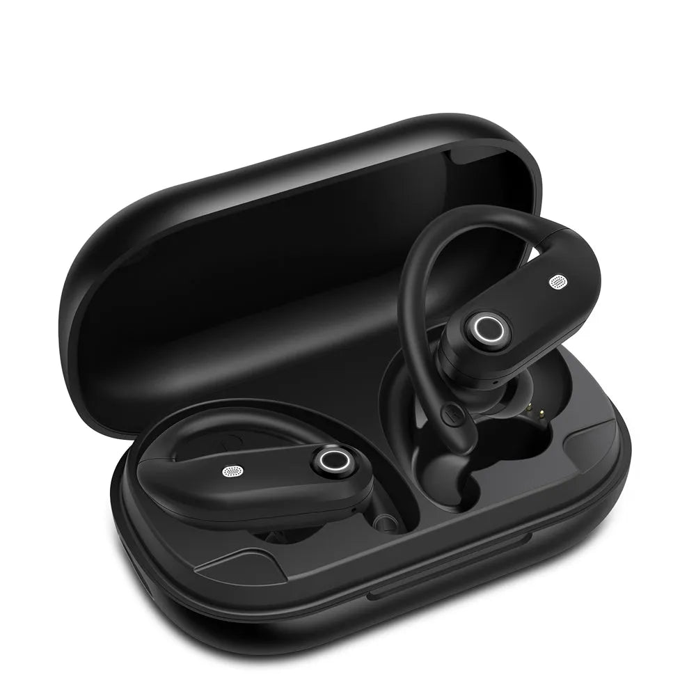 Vibe Geeks TWS Wireless Earbuds Over Ear Earphones with USB Charging Case-3