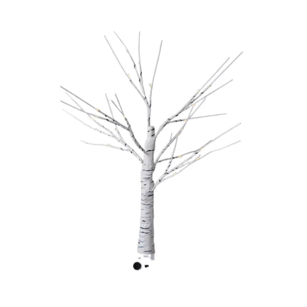 Vibe Geeks LED Illuminated Birch Tree for Home and Holiday Decoration- USB Charging-0