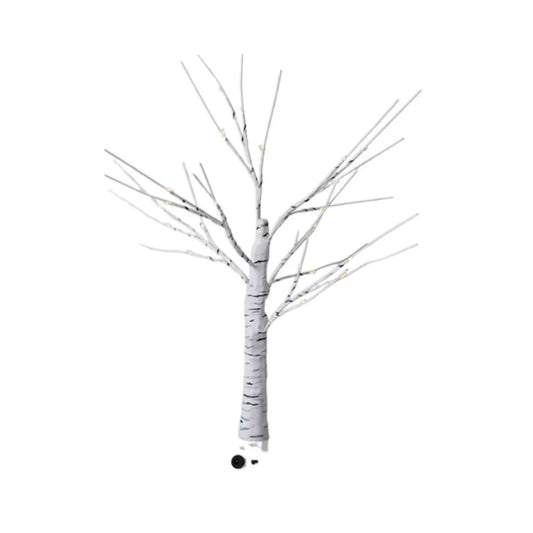 Vibe Geeks LED Illuminated Birch Tree for Home and Holiday Decoration- USB Charging-0