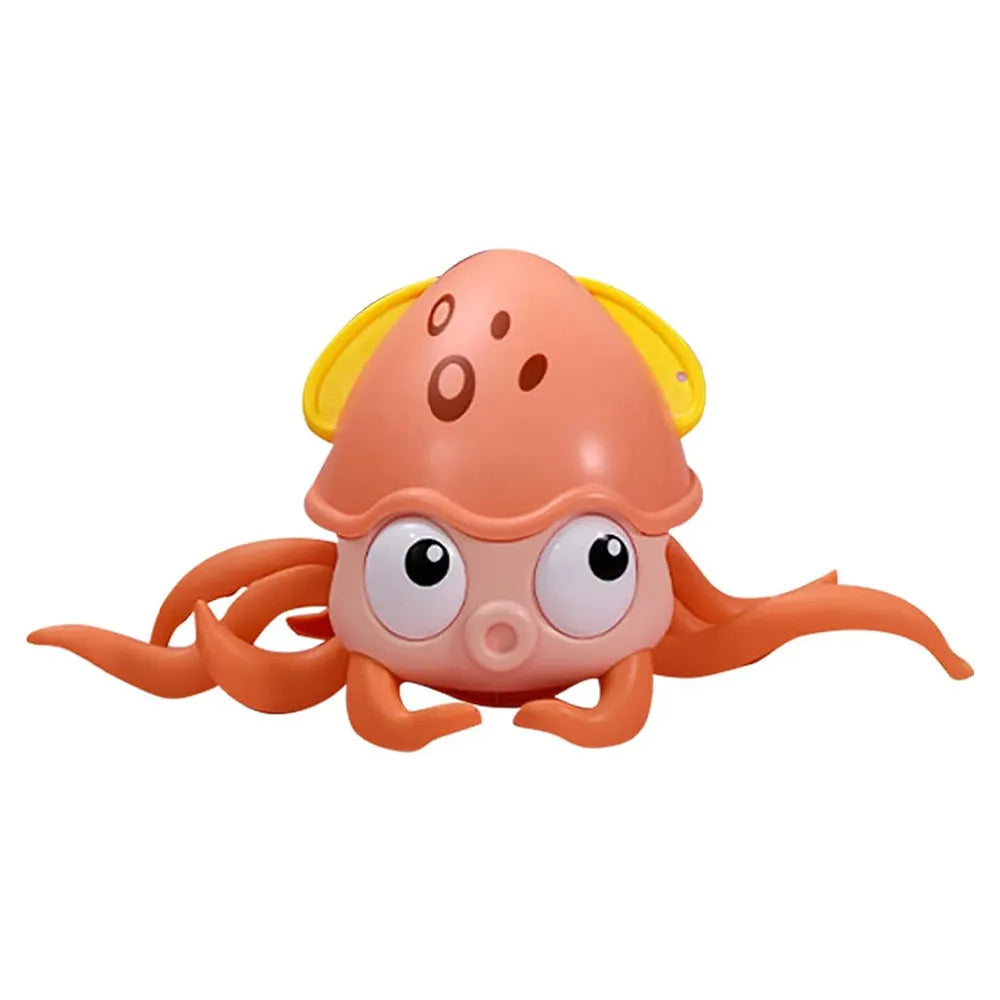 Vibe Geeks Interactive Crawling Octopus Toy with Obstacle Avoidance LED Lights Music USB -Rechargeable-2