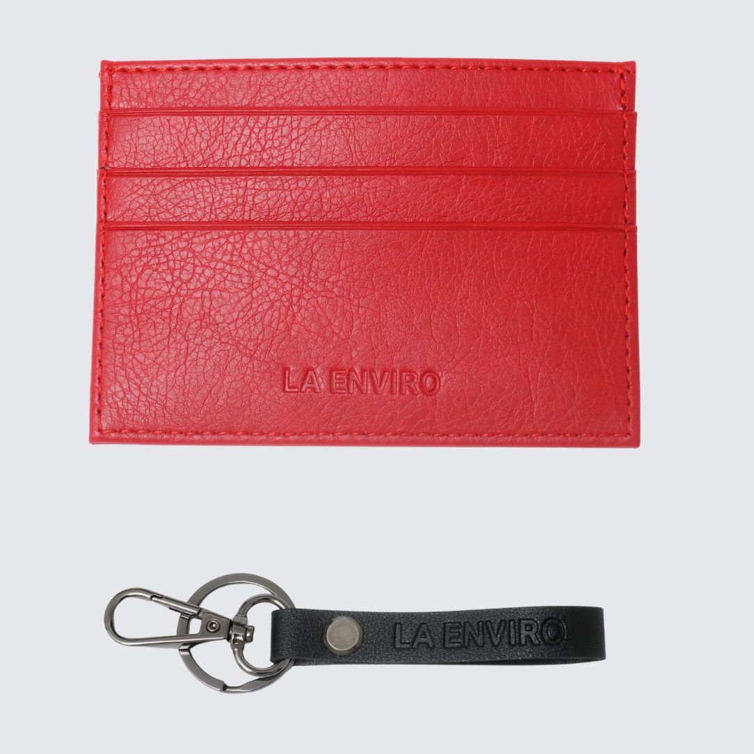 AVOCA Unisex Card Holder I Red-0