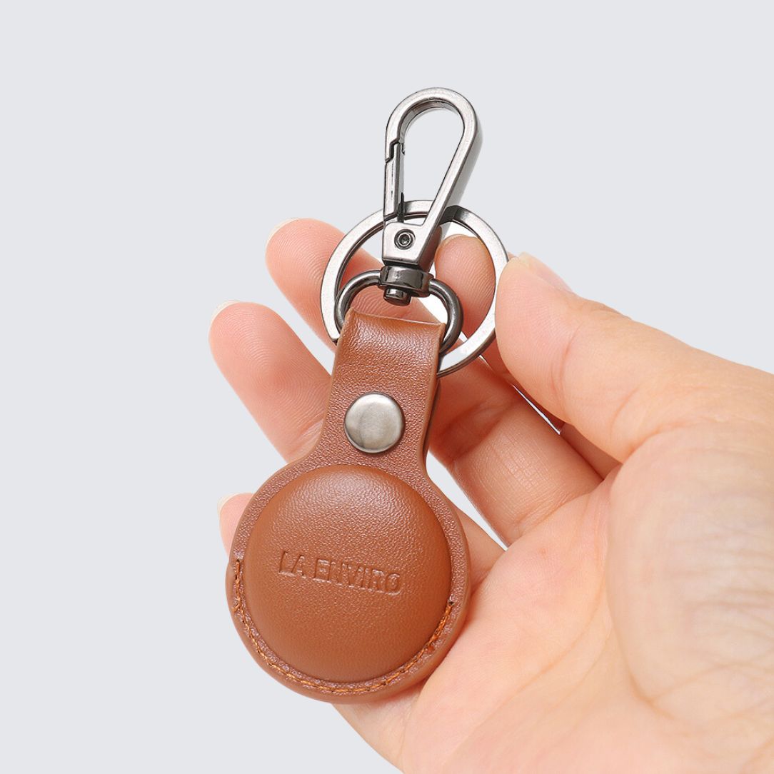 TILBA Airtag Keyring X 2 I Tan-2