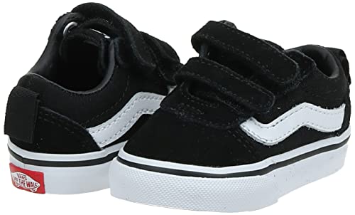 Vans Unisex Boys Ward Mid V Sneaker - (Suede/Canvas) Black/White by PDPro