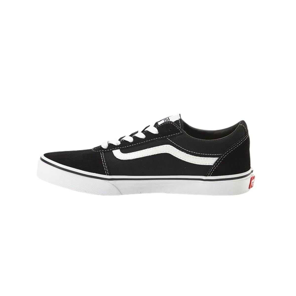 Vans Ward Boys' Sneaker - Suede/Canvas Black/White by PDPro