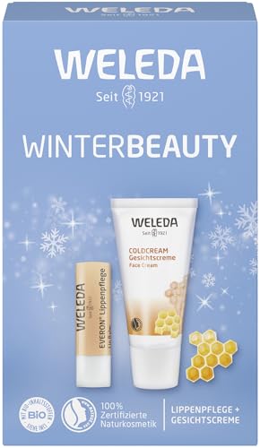 WELEDA Bio-Weihnachtsgeschenkset - Coldcream Gesichtscreme &amp; Everon Lippenbalsam by PDPro