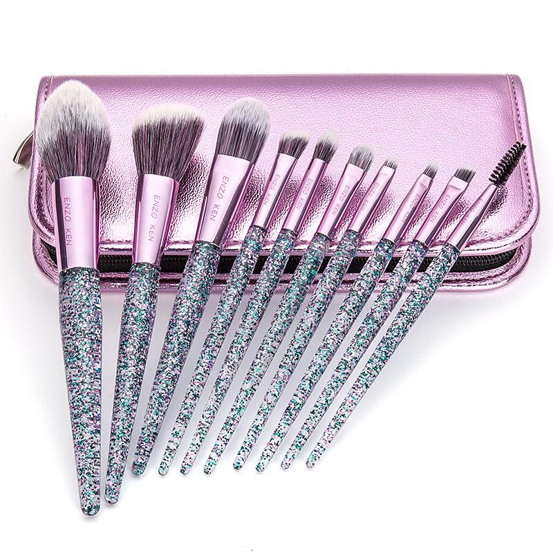 10PCS MAKEUP BRUSHES WITH BAG by PDPro