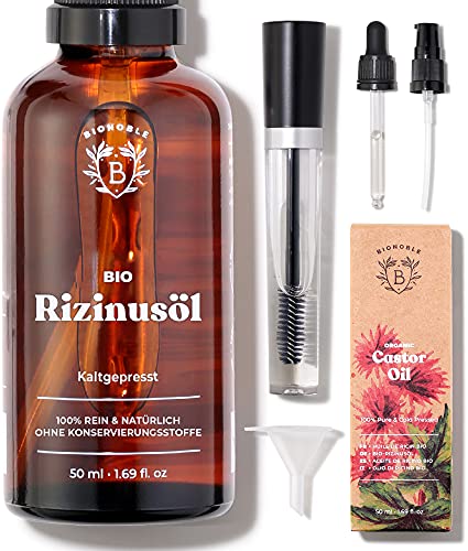 BIONOBLE Rizinusöl mit Mascara Kit: Verbessere Deine Schönheitsroutine by PDPro