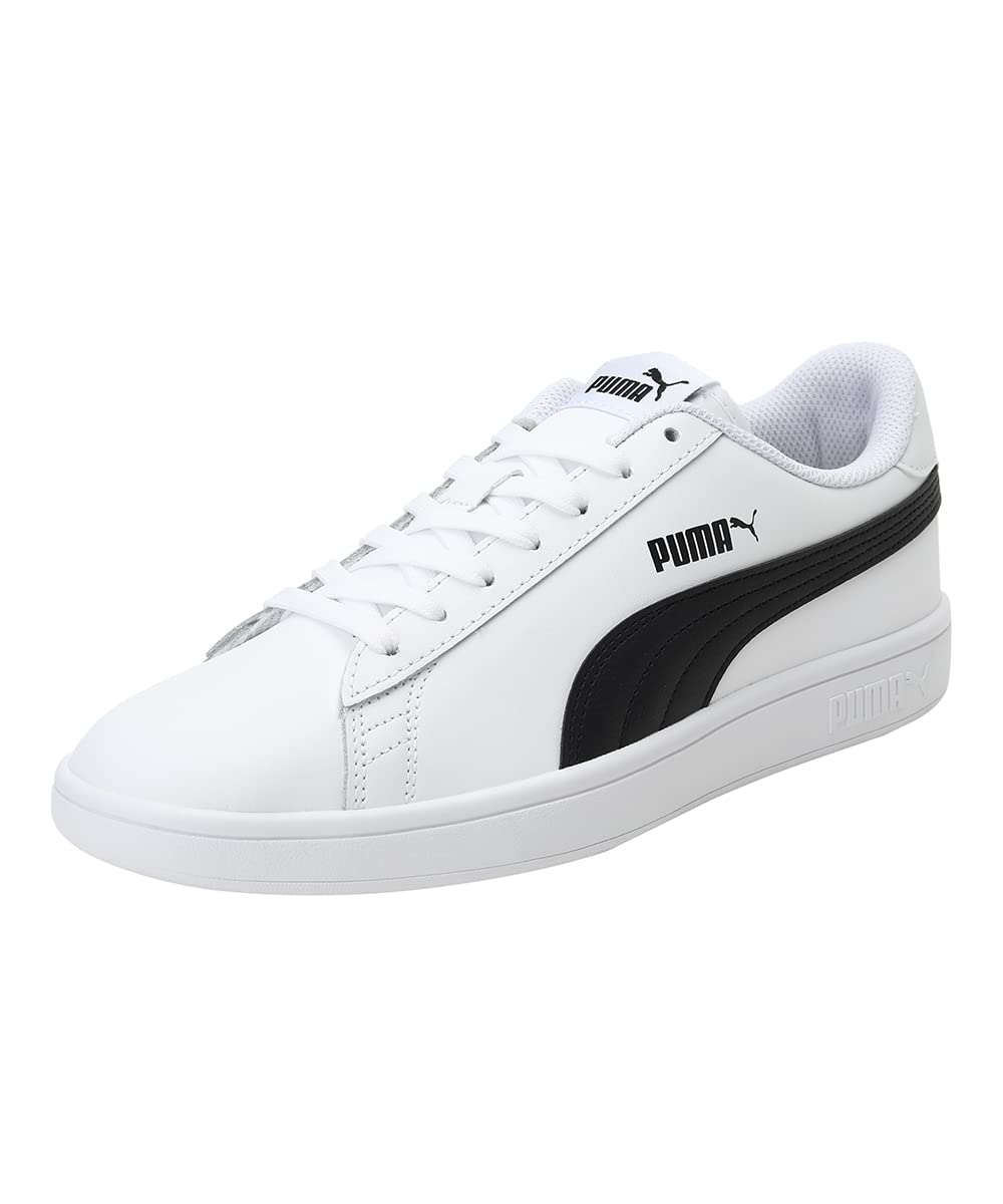 PUMA | Unisex Low-Top Sneakers Smash v2 L - Bianco/Nero, Taglia 44 EU by PDPro