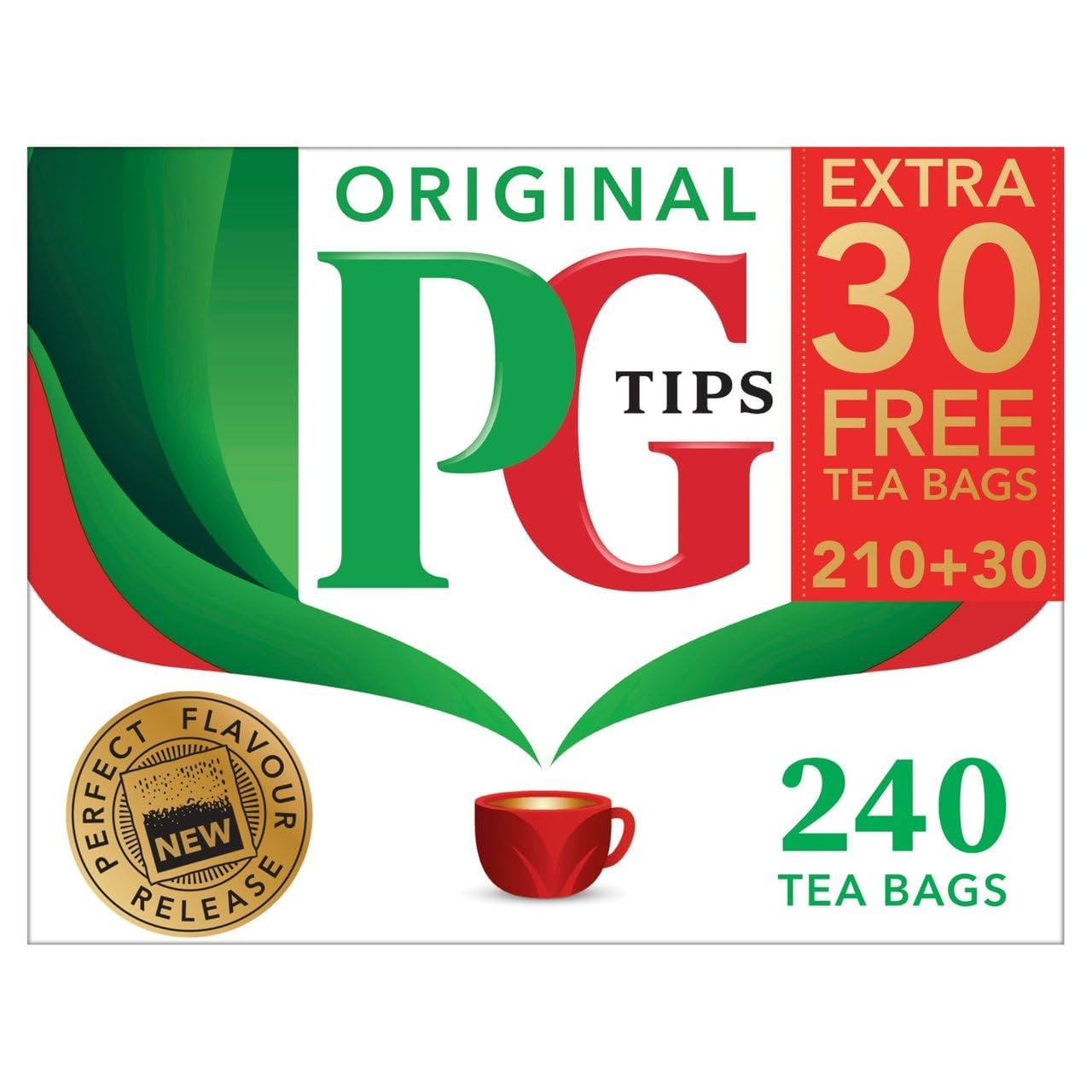 PG Tips | Bustine di tè nero piramidali (1 x 240 pz) by PDPro