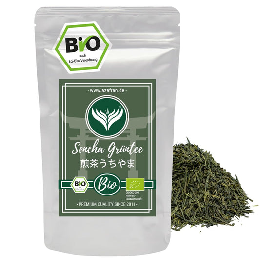 Azafran Organic Japanese Sencha Green Tea: A Taste of Japan’s Finest 250g by PDPro