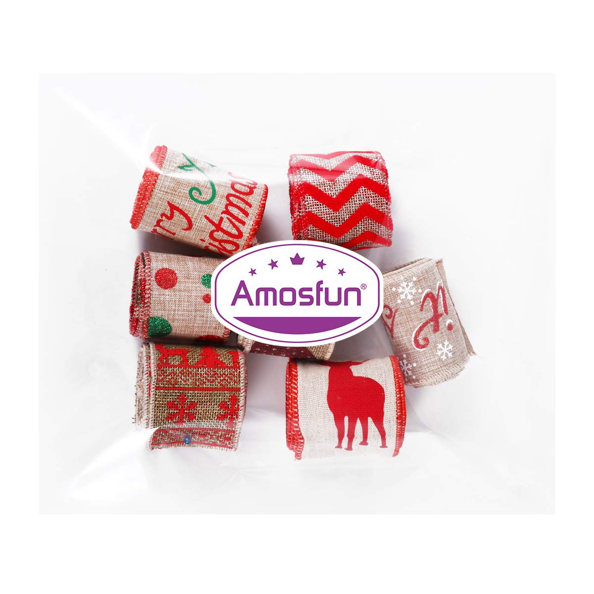 Amosfun Winter Ribbon Set: Creative & Festive Crafting Made Easy by PDPro