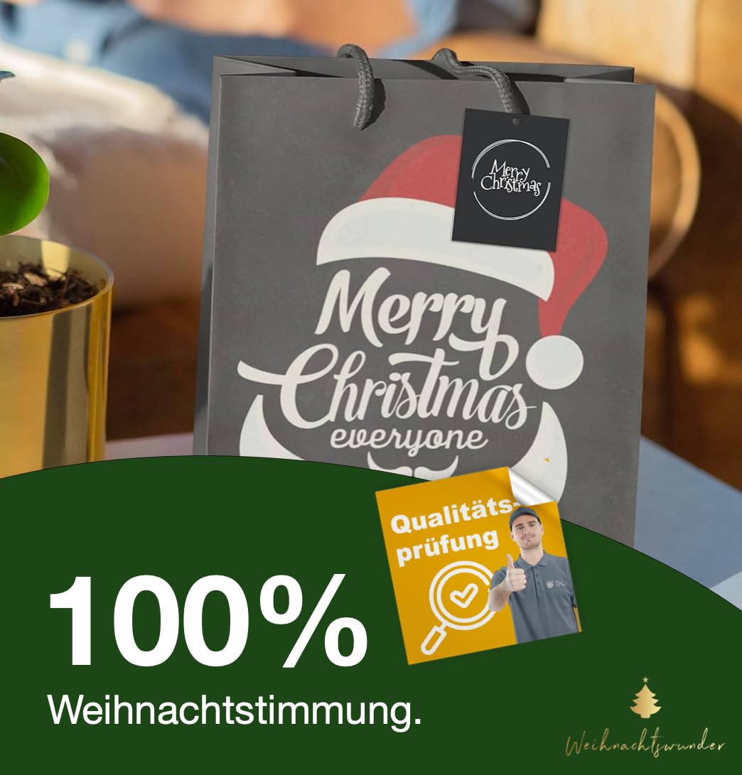 Das ultimative Weihnachtswunder: Weihnachtswunder® 12x XXL-Geschenktüten by PDPro