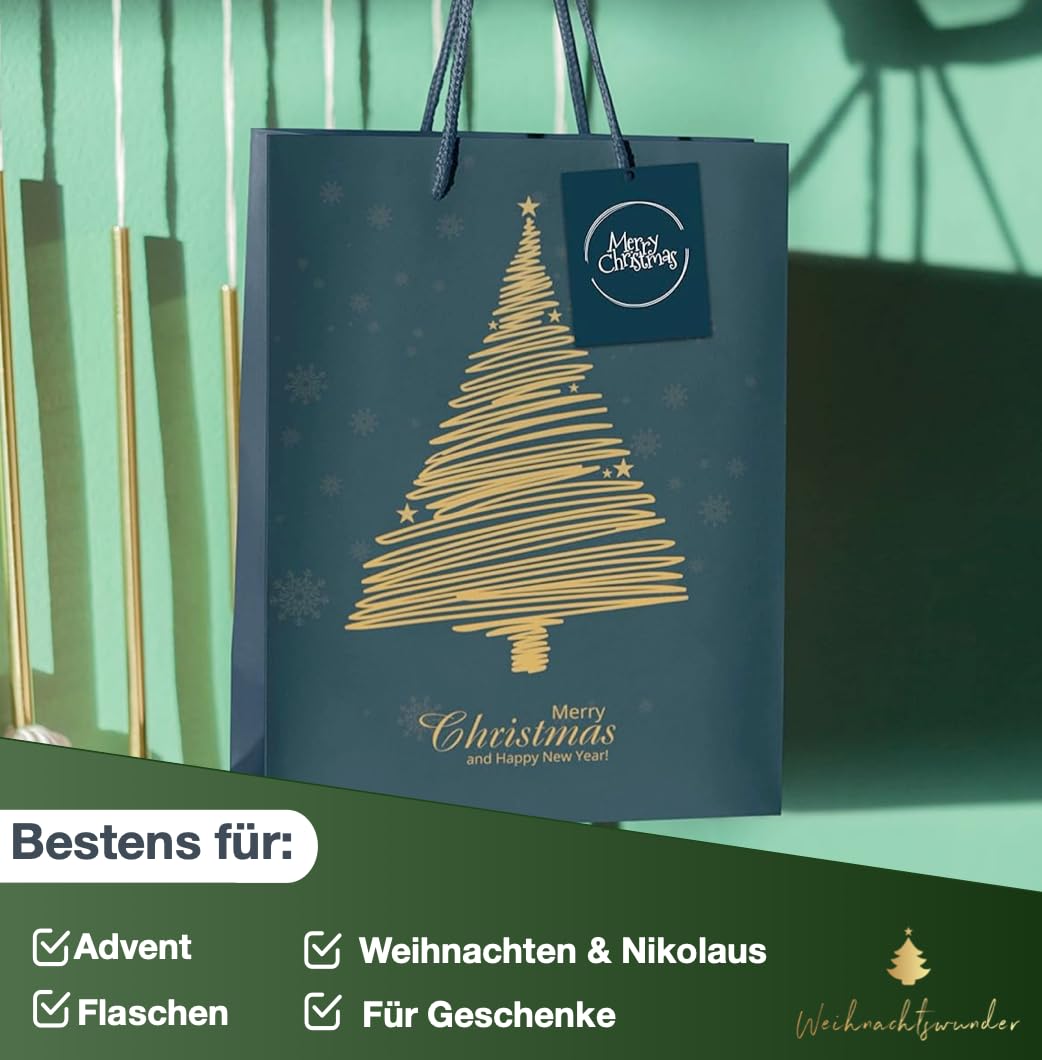 Das ultimative Weihnachtswunder: Weihnachtswunder® 12x XXL-Geschenktüten by PDPro