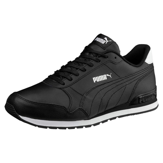 PUMA | Unisex ST Runner v2 Full L Low-Top Trainer - Black/White, Size 43 EU by PDPro