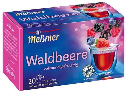 Meßmer Forest Berry Tea | 20 Teabags | Vegan | Gluten-Free | Lactose-Free by PDPro