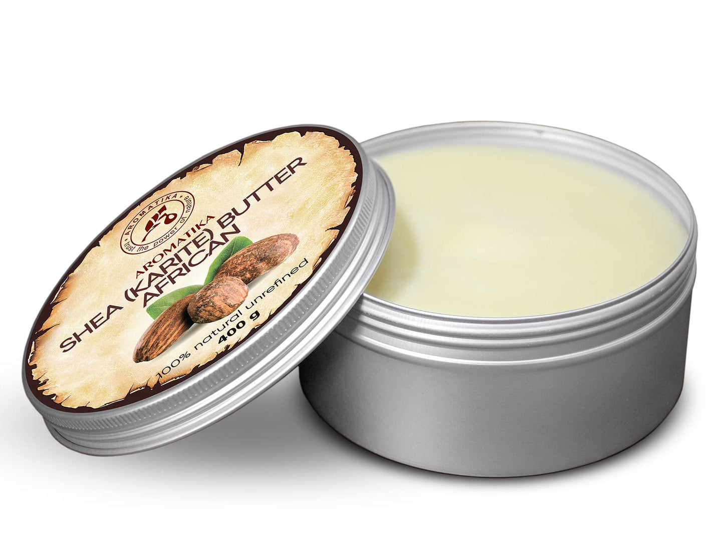 Sheabutter, kaltgepresst und unraffiniert, 400 g by PDPro – reine und natürliche Karité-Körperbutter aus Ghana