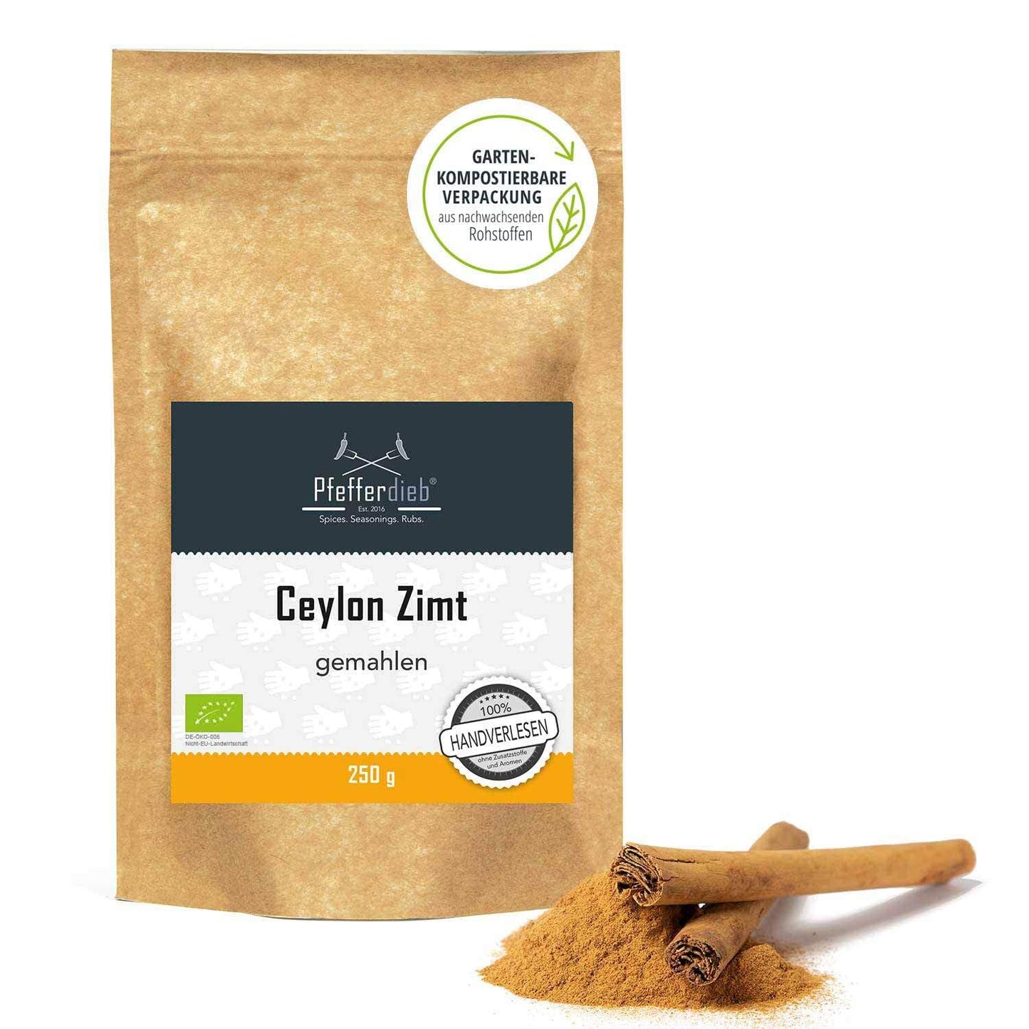 100% Organic Ceylon Cinnamon Powder from Sri Lanka by PDPro