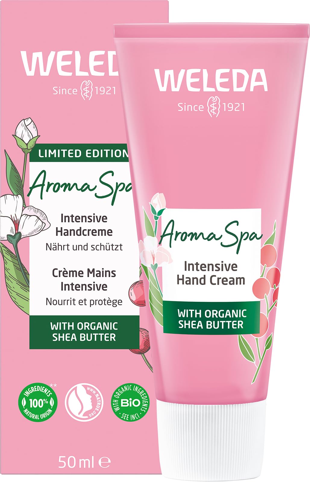 WELEDA Bio Weihnachtsgeschenkset - AROMA SPA Limited Edition Duschgel &amp; Handcreme by PDPro