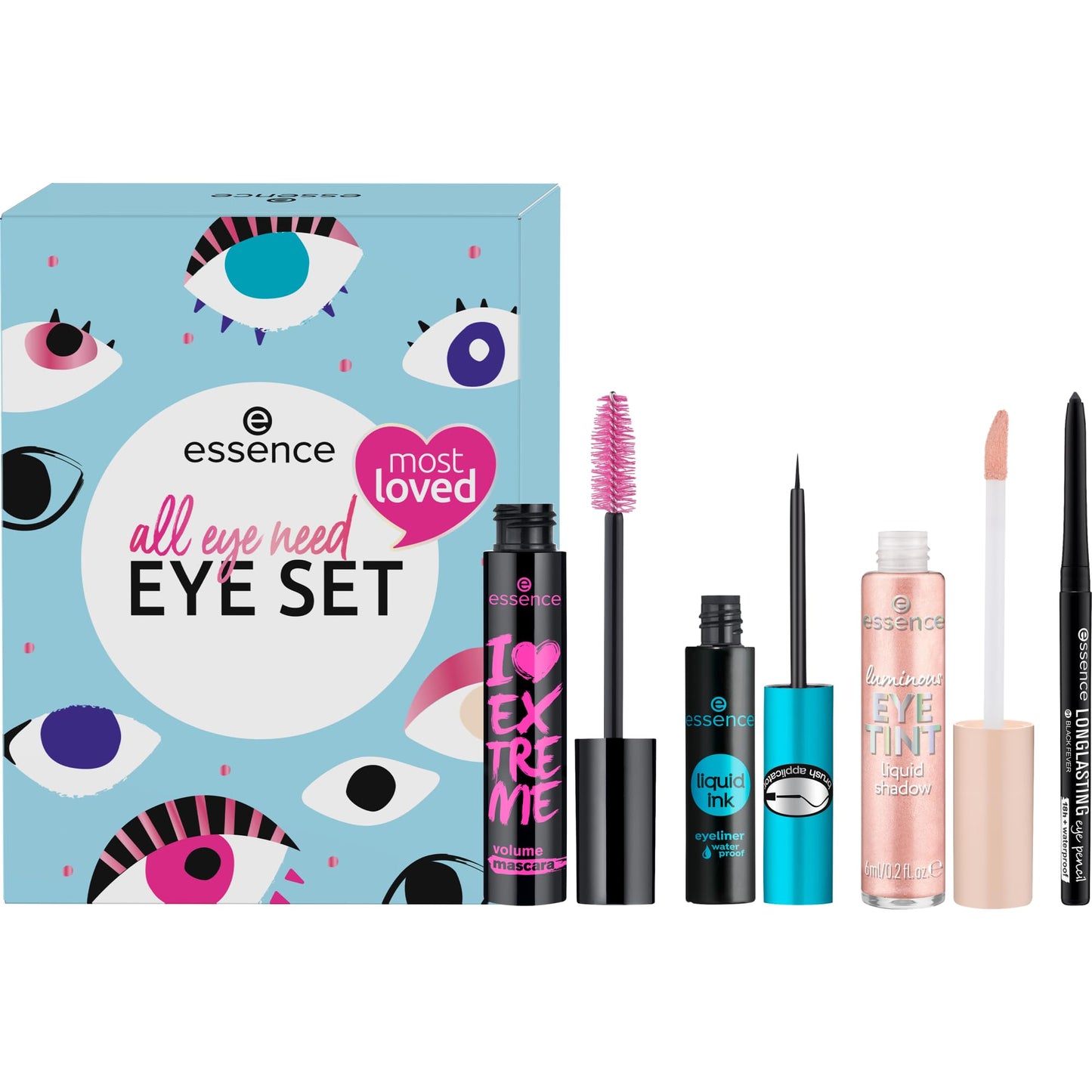 essence cosmetics Eye Set (4 pezzi) | Ottima Idea Regalo | By PDPro