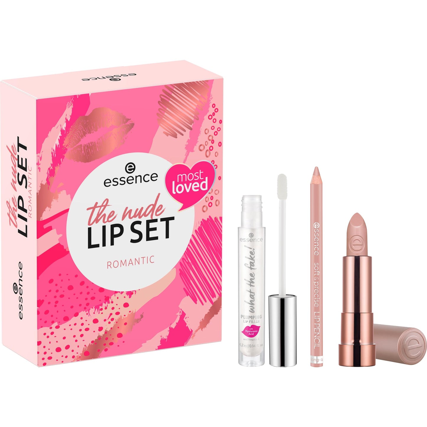 essence cosmetics The Nude Lip Set Romantic | Set regalo trucco per donna | Rossetto, vegano, senza glutine by PDPro