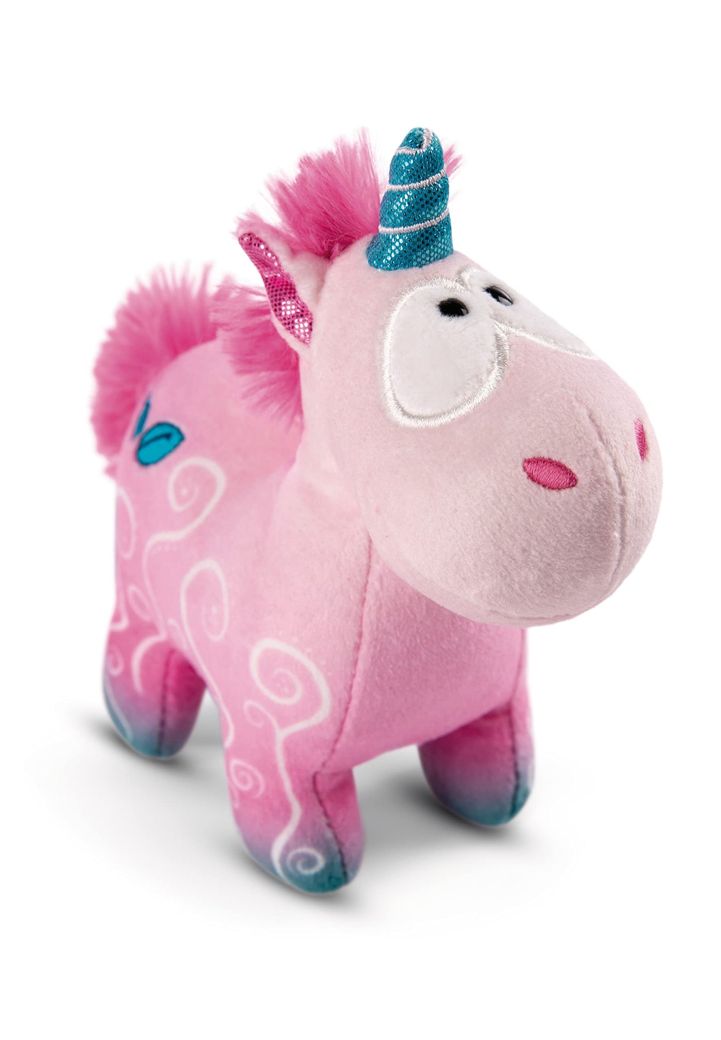 NICI Einhorn Midnight Floral 13 cm Rosa – Nachhaltiges Plüschtier by PDPro – Kuscheltier zum Spielen und Kuscheln!