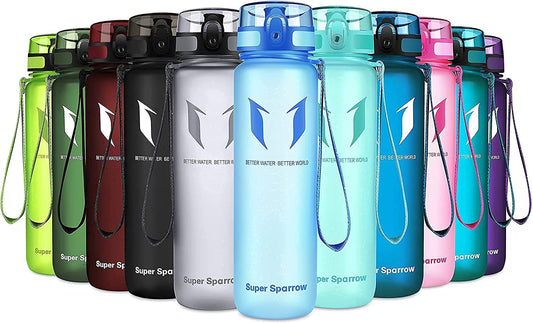 Super Sparrow Sports & Kids Water Bottle – Leak-Proof, BPA-Free, Reusable 1L Bottle by PDPro