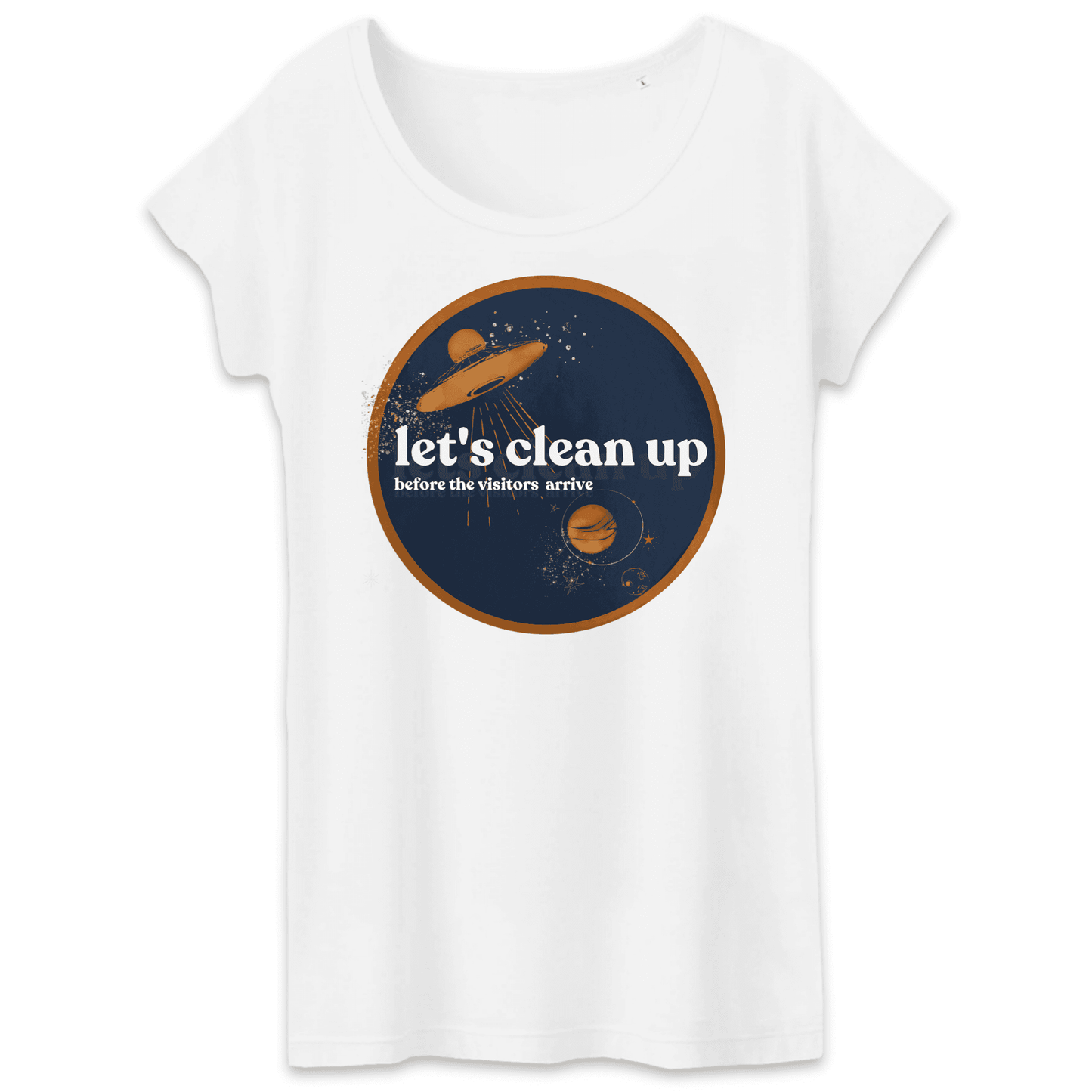 Let's Clean Up Circle Women's Organic Cotton Tee-2