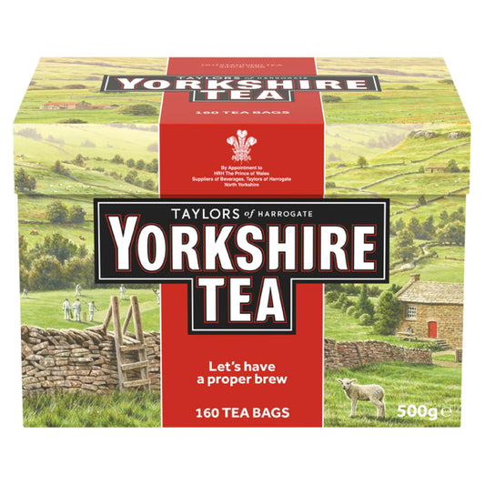 Yorkshire Tea - Refreshing, Strong Black English Tea - Responsibly Sourced - 160 Tea Bags by PDPro