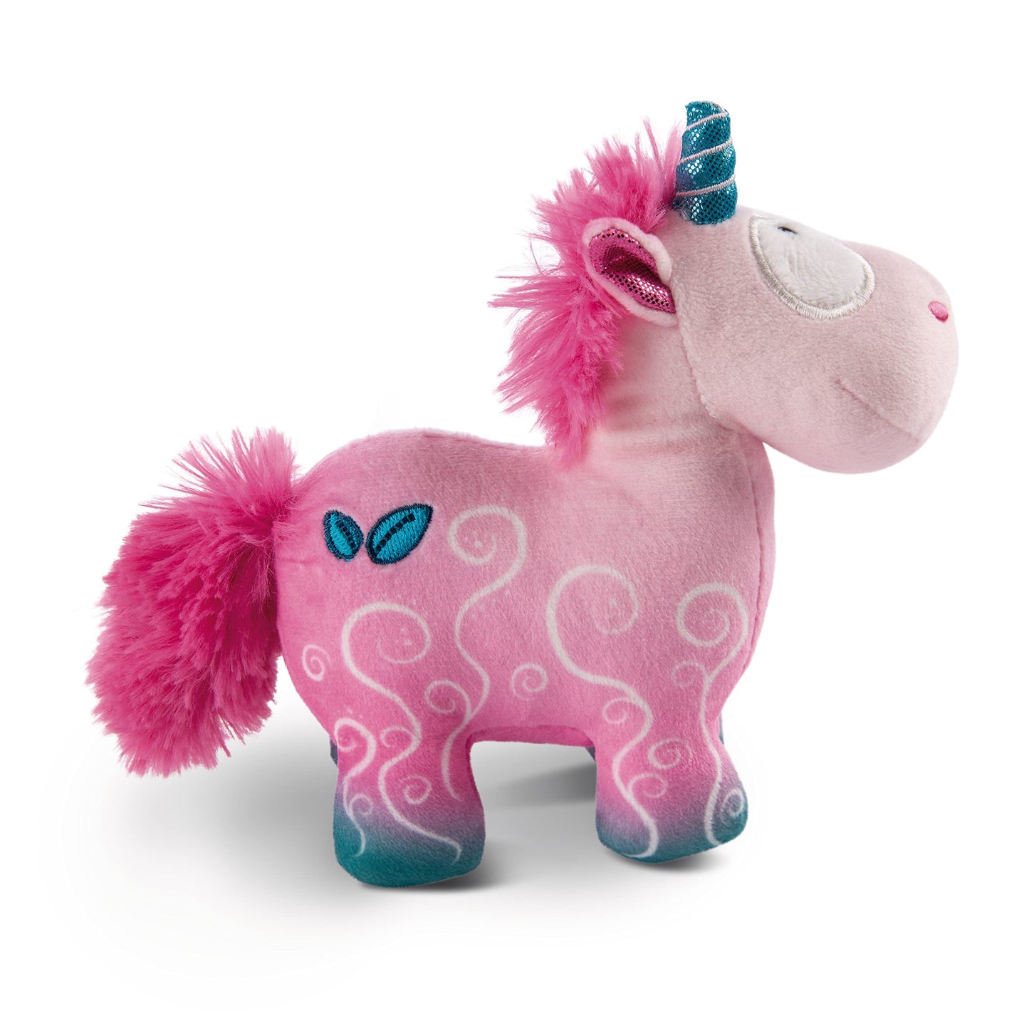 NICI Einhorn Midnight Floral 13 cm Rosa – Nachhaltiges Plüschtier by PDPro – Kuscheltier zum Spielen und Kuscheln!