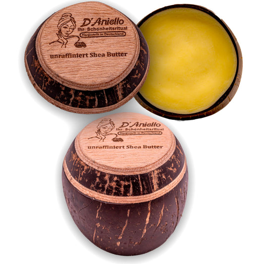 D'Aniello Unraffinierte Bio-Sheabutter 250g by PDPro