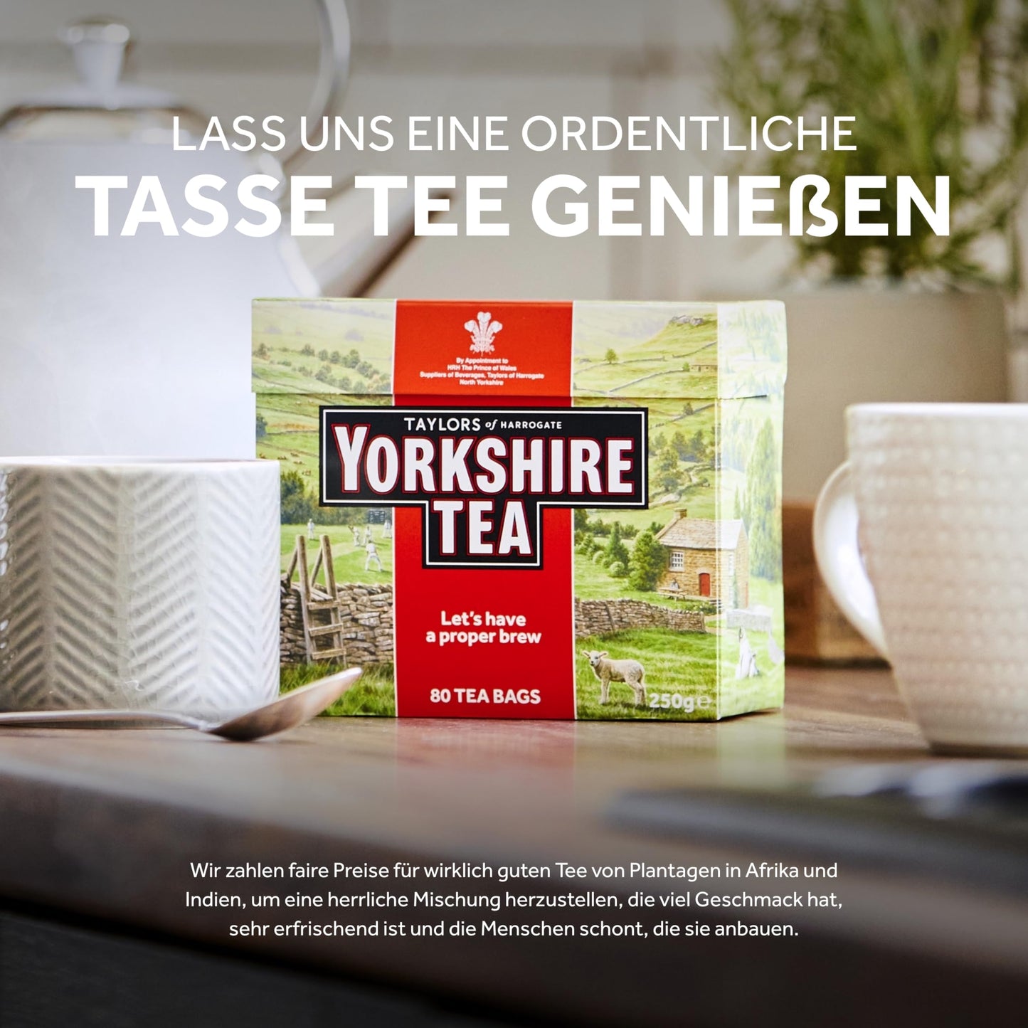 Yorkshire Tea - Refreshing, Strong Black English Tea - Responsibly Sourced - 160 Tea Bags by PDPro