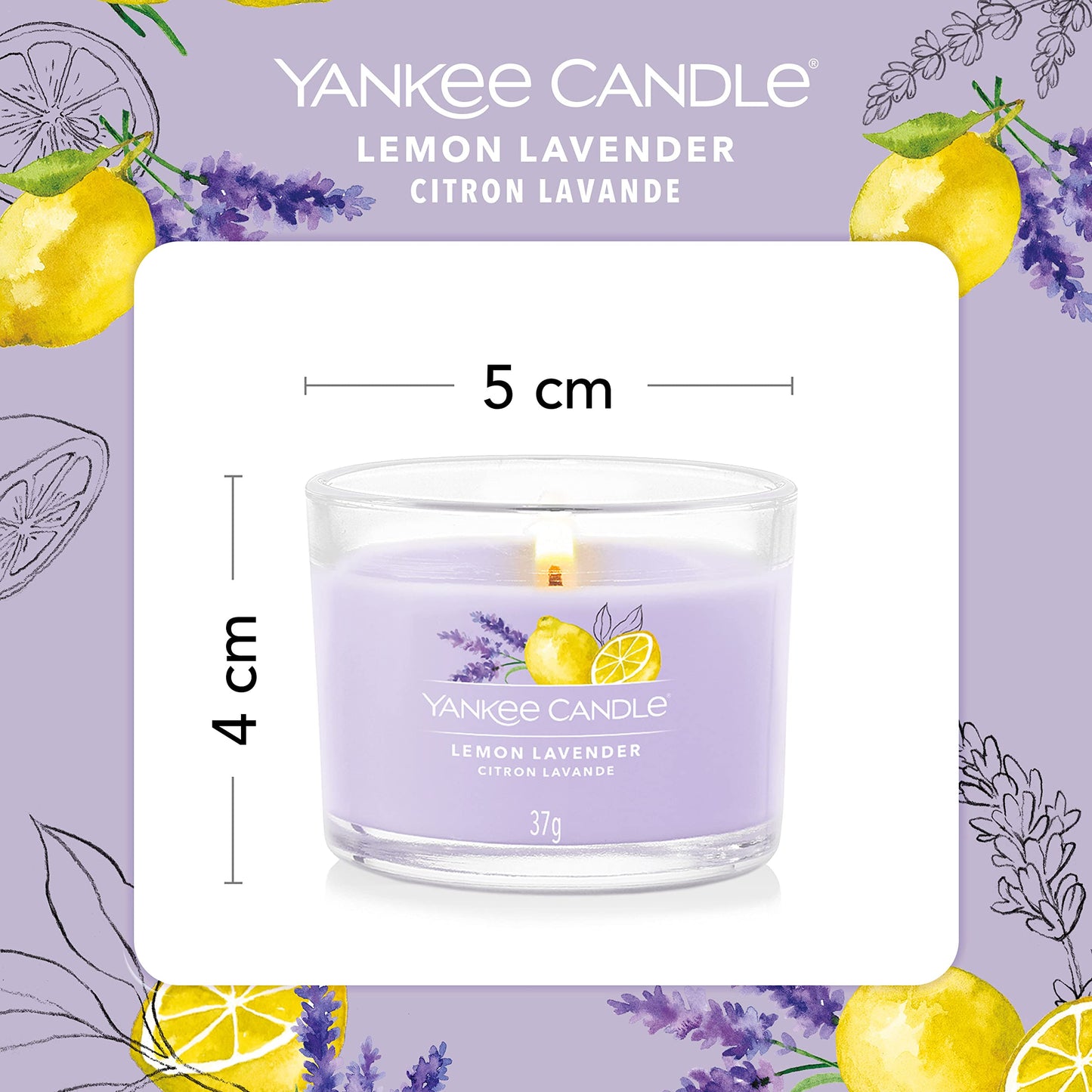 Yankee Candle Geschenkset | Duftkerzen, Wachs, Zitrone-Lavendel, Einheitsgröße by PDPro