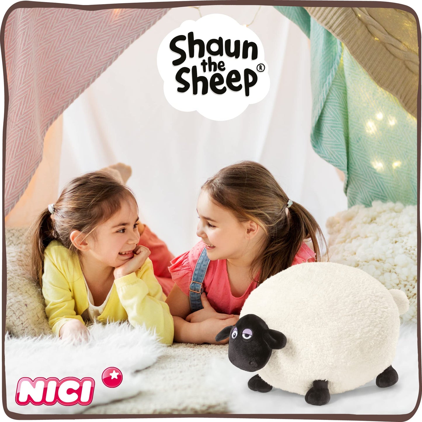 NICI Shirley the Sheep Plush Toy 30 cm – Adorable Stuffed Animal for Kids and Infants – Soft Cuddly Toy for Play and Snuggles – Collectible Plush Animals by PDPro