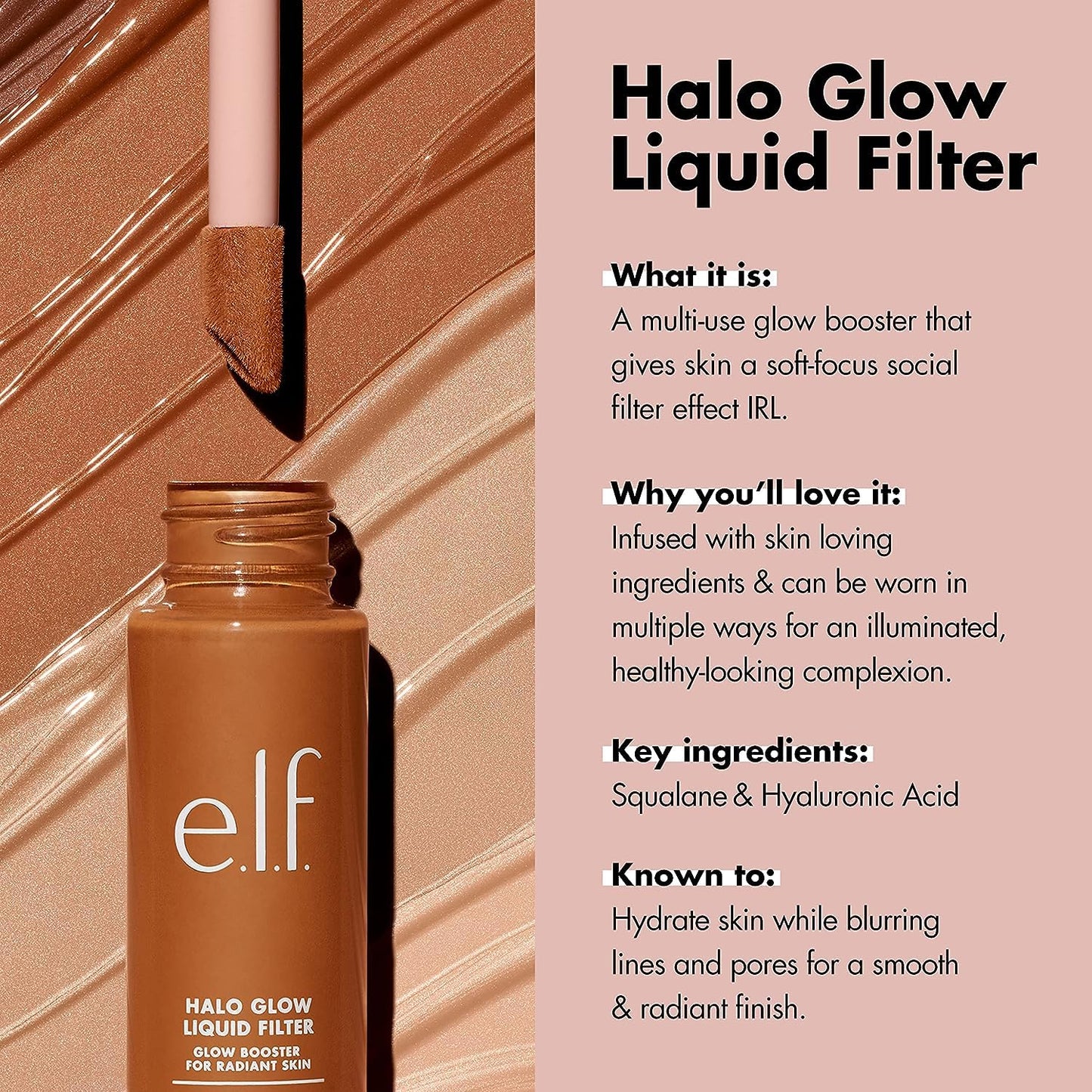 e.l.f. Halo Glow Liquid Filter - Tonalità 1 Fair | L’unico Filtro di Cui Avrai Mai Bisogno! | By PDPro