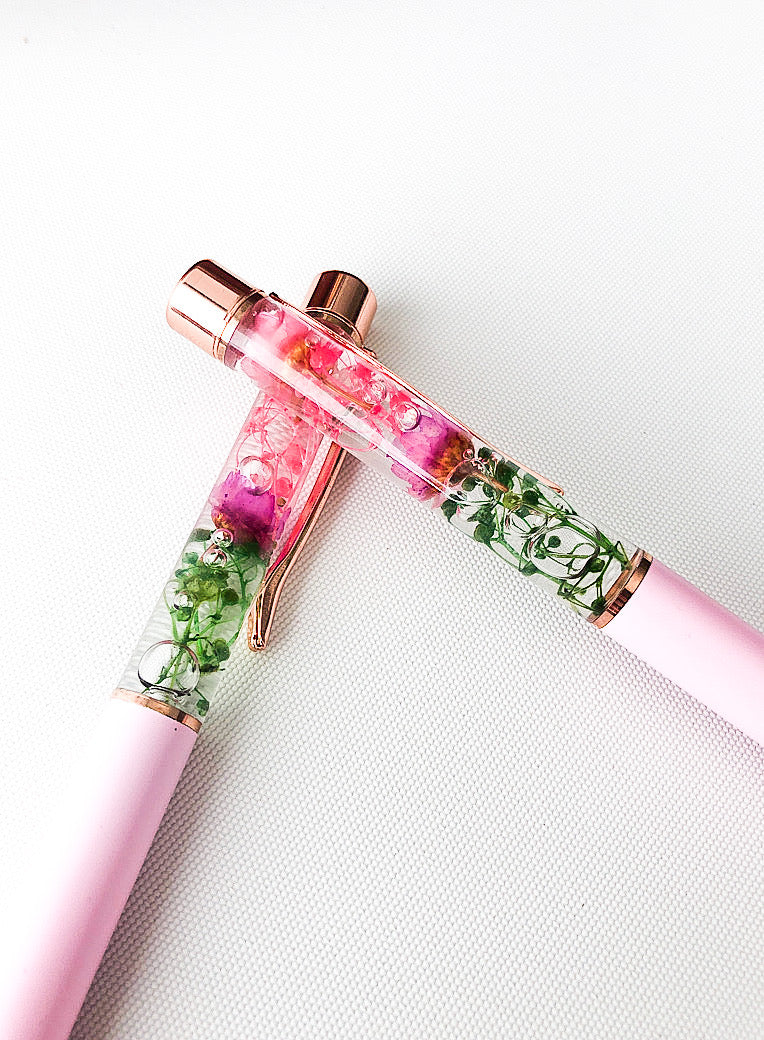 Luxury Floral Pen - Rose Gold-9