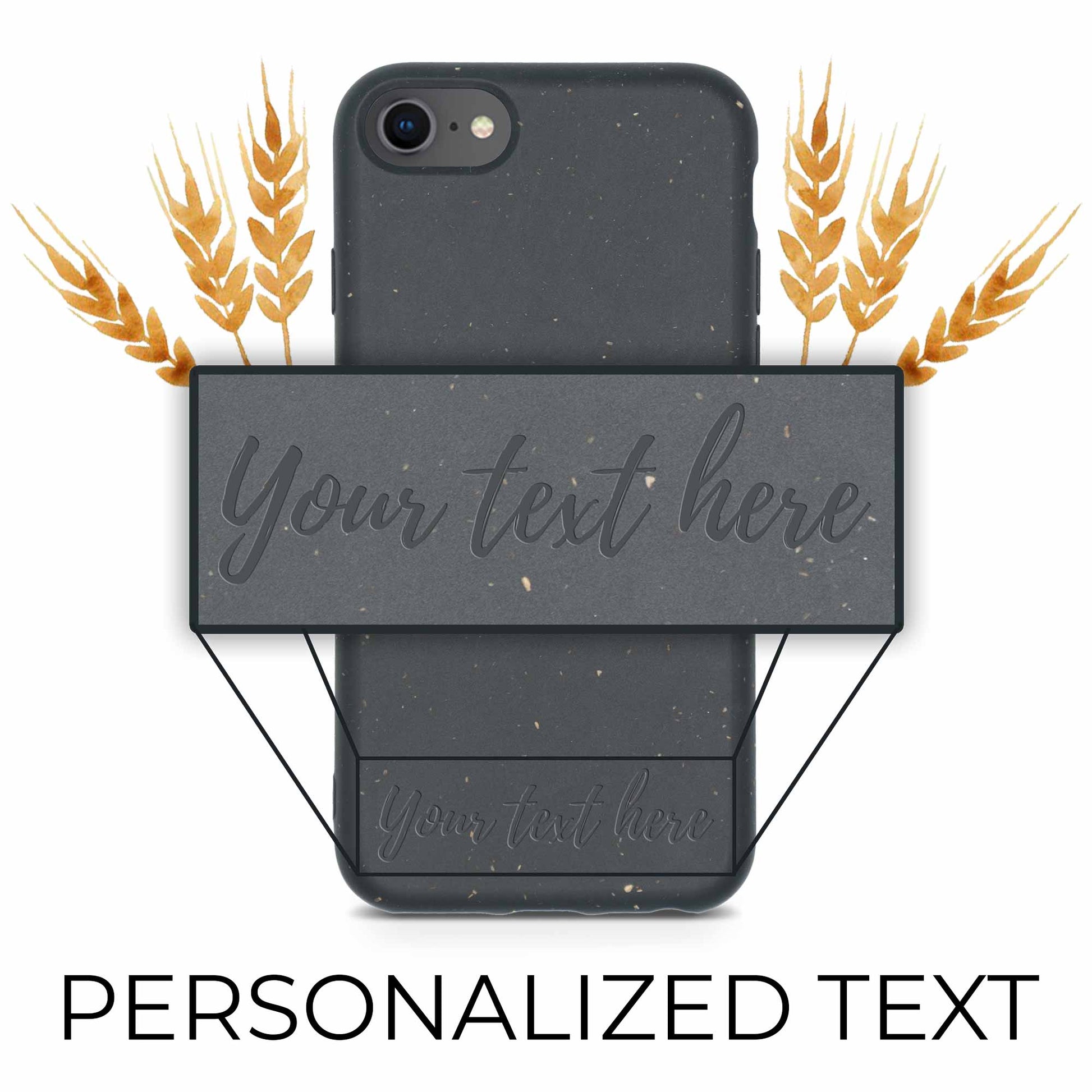 Biodegradable Personalized Phone Case - Black by PDPro