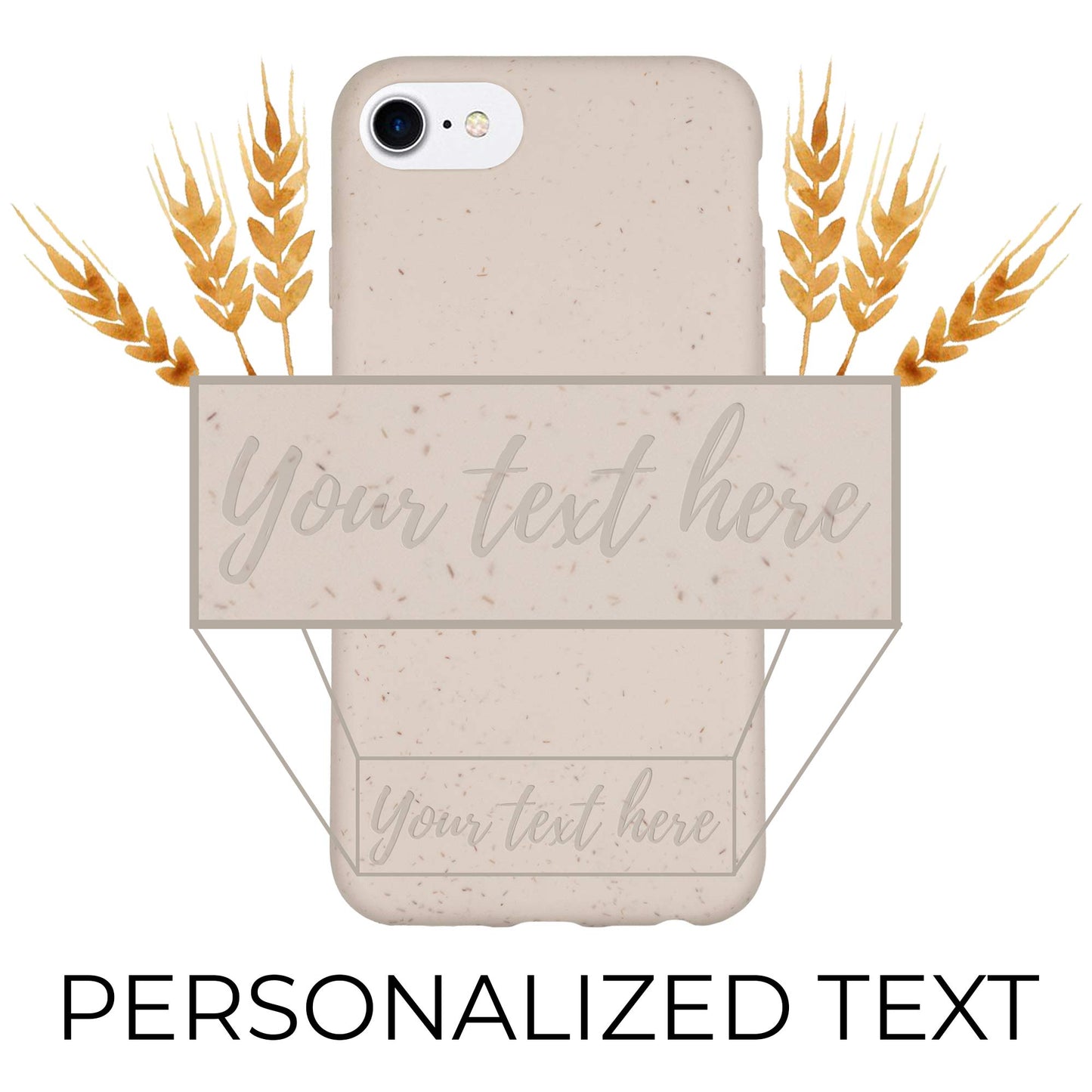 Biodegradable Personalized Phone Case - Natural White by PDPro