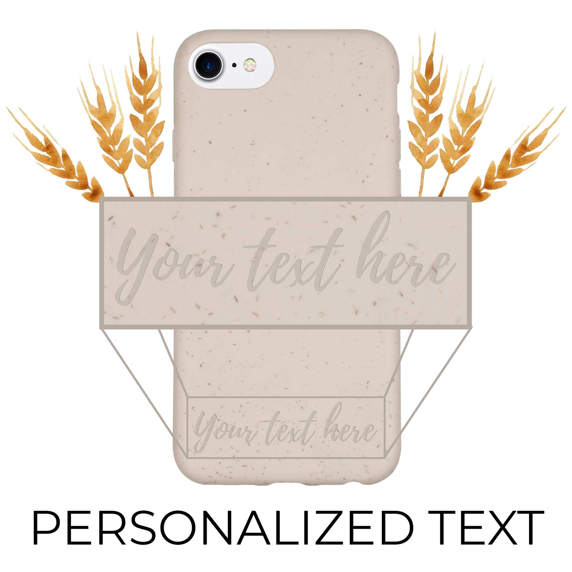 Biodegradable Personalized Phone Case - Natural White by PDPro