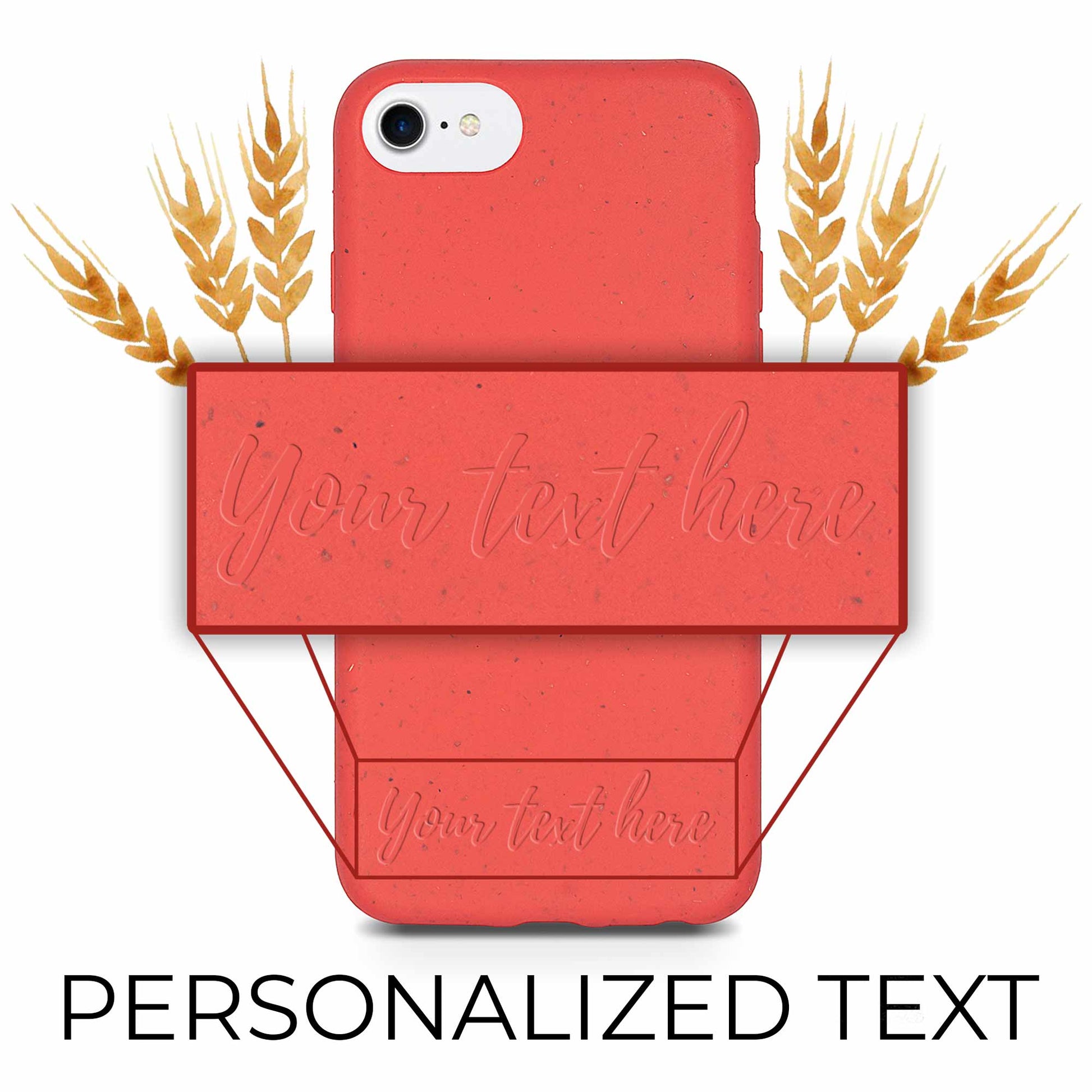 Biodegradable Personalized Phone Case - Red by PDPro